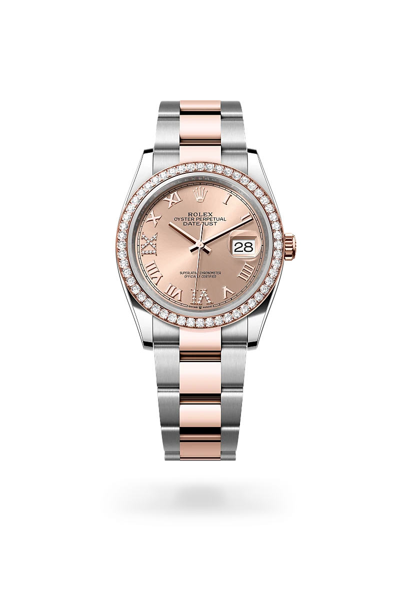 rolex Datejust 36 in Everose Rolesor - combination of Oystersteel and Everose gold,  M126281RBR-0016 - Unique Timepieces