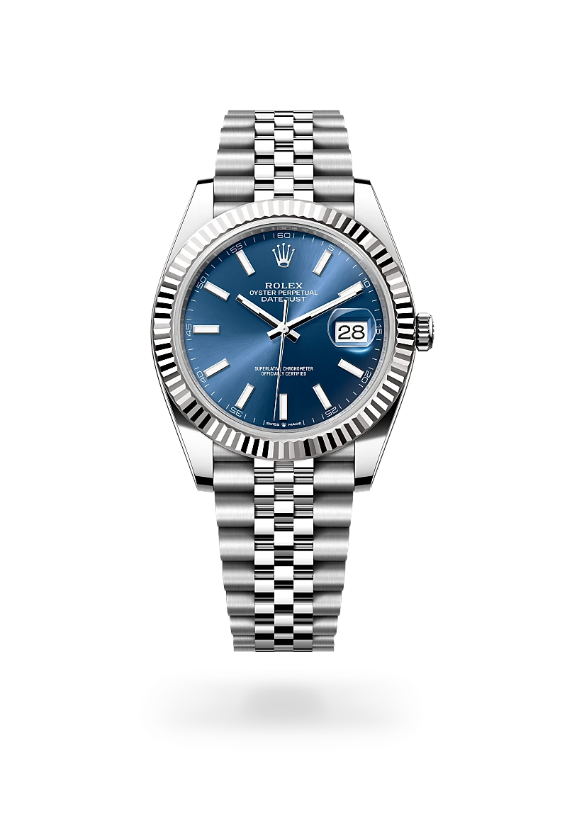 rolex Datejust 41 in White Rolesor - combination of Oystersteel and white gold,  M126334-0002 - Unique Timepieces
