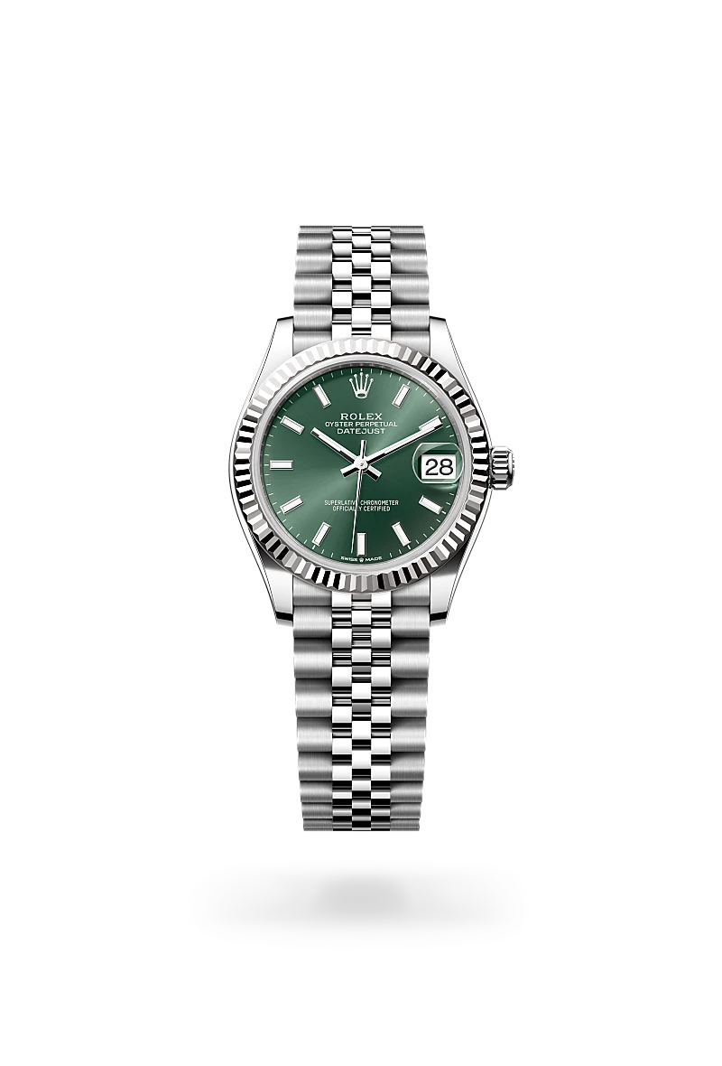 rolex Datejust 31 in White Rolesor - combination of Oystersteel and white gold,  M278274-0018 - Unique Timepieces