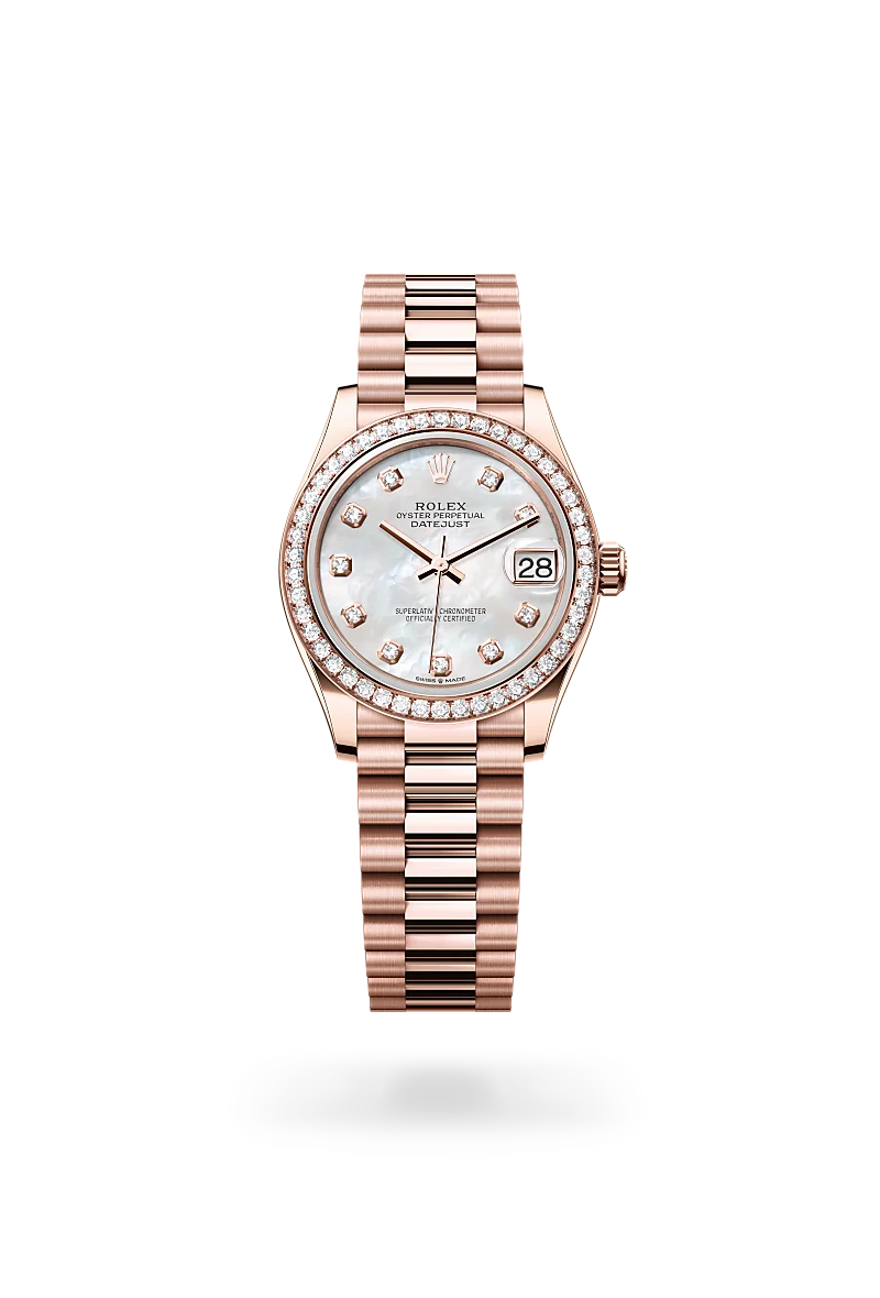 rolex Datejust 31 in 18 ct Everose gold,  M278285RBR-0005 - Unique Timepieces