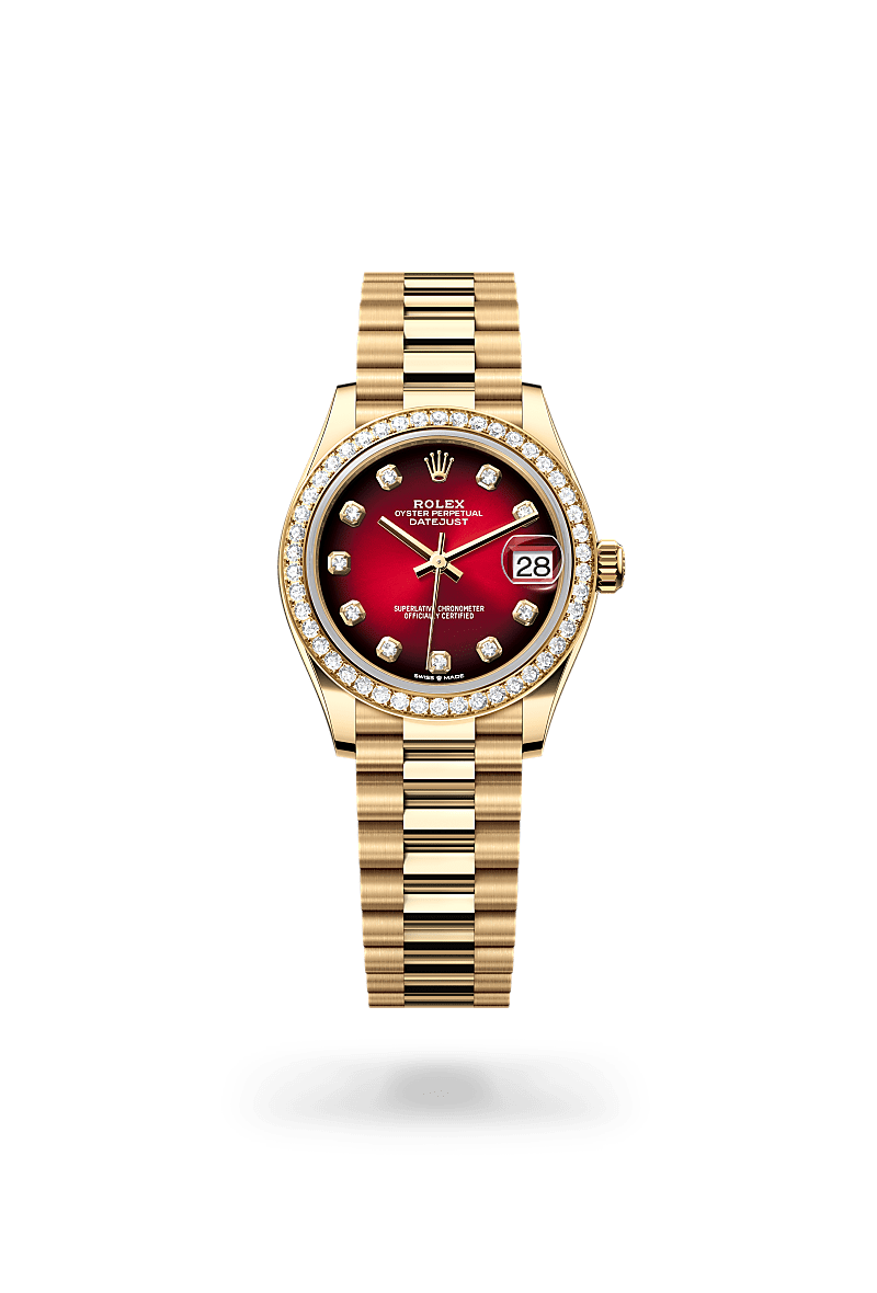 rolex Datejust 31 in 18 ct yellow gold,  M278288RBR-0041 - Unique Timepieces