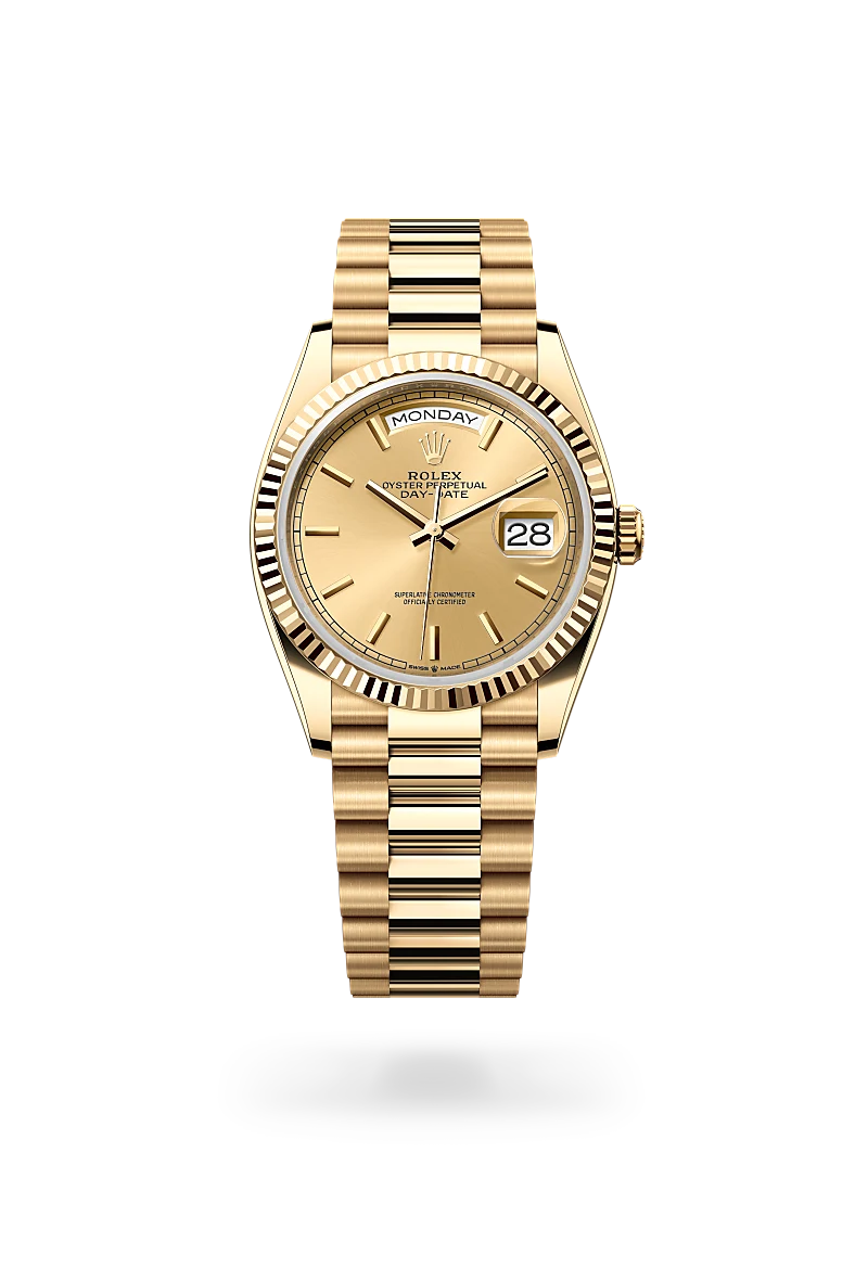 rolex Day-Date 36 in 18 ct yellow gold,  M128238-0045 - Unique Timepieces