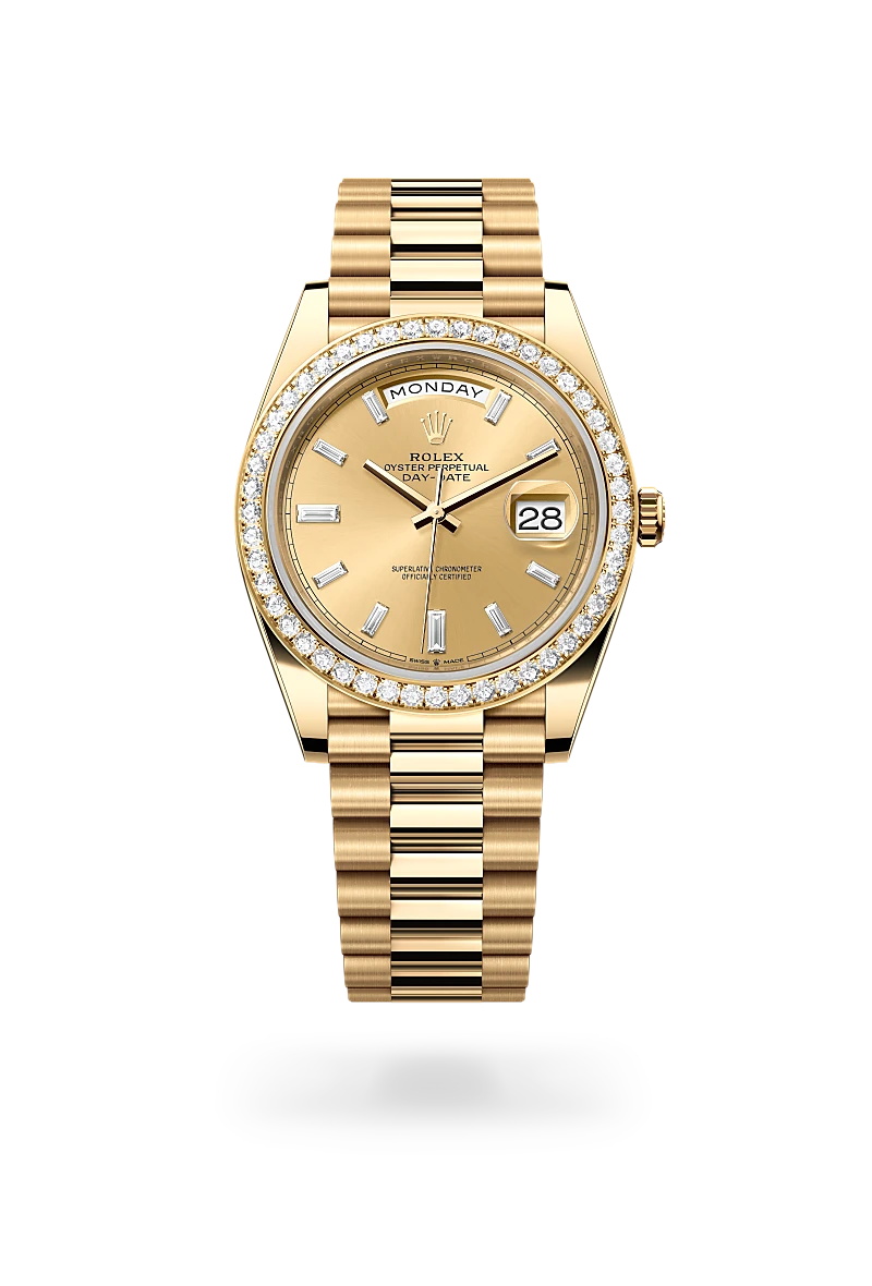rolex Day-Date 40 in 18 ct yellow gold,  M228348RBR-0002 - Unique Timepieces