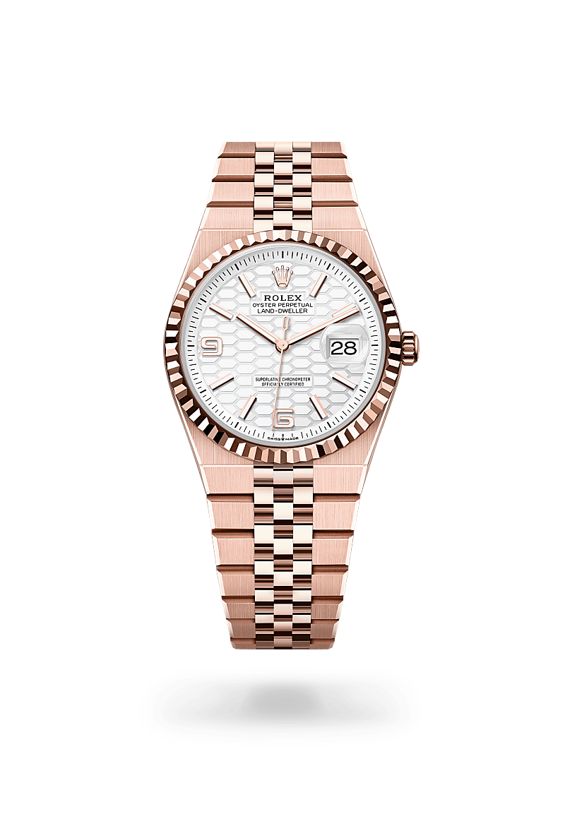 rolex Land-Dweller 36 in 18 ct Everose gold,  M127235-0001 - Unique Timepieces