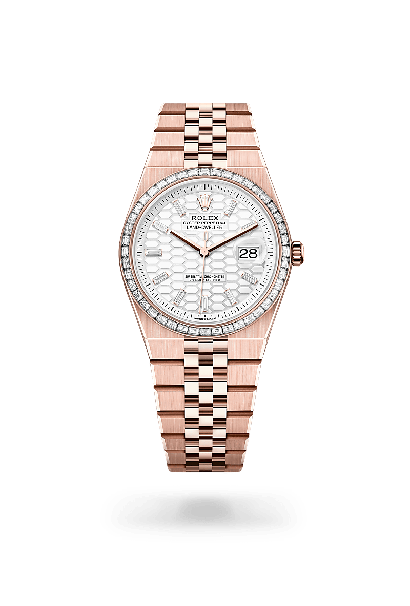 rolex Land-Dweller 36 in 18 ct Everose gold,  M127285TBR-0002 - Unique Timepieces