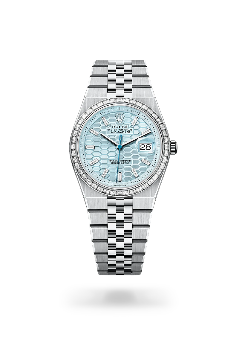 rolex Land-Dweller 36 in Platinum,  M127286TBR-0001 - Unique Timepieces