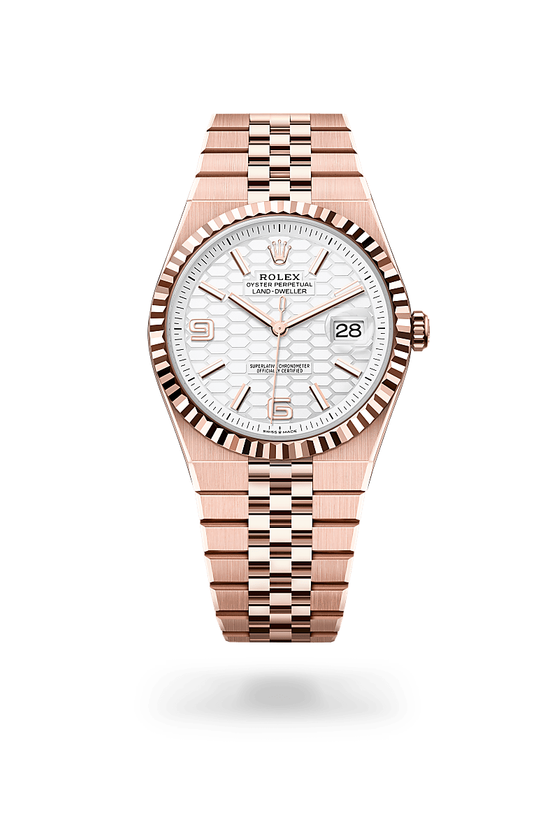 rolex Land-Dweller 40 in 18 ct Everose gold,  M127335-0001 - Unique Timepieces
